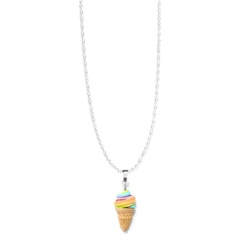 Halskette "Regenbogen-Eis"